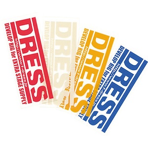 ドレス（DRESS） ロゴステッカー ホワイト