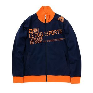 le coq sportif（ルコック） スウェットジャケット S NVY（ネイビー×Hマンゴー）