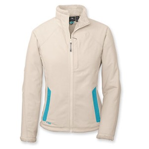 OR（アウトドアリサーチ） ハビタット ジャケット Women's M CREAM×TURQUOISE