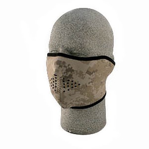 ZAN（ザン） ネオプレン フェイスマスク （ハーフタイプ） デジタル デザート カモフラージュ