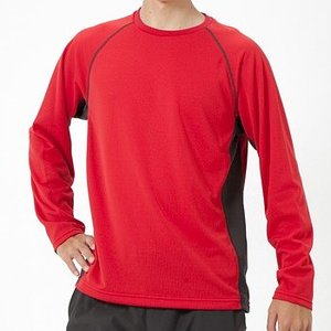 ミズノ（MIZUNO） マジックドライ・長袖Tシャツ LL 62（レッド）