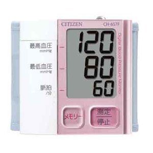 シチズン 電子血圧計 手首式 CH-657F-PK ピンク