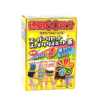 ミナミヘルシーフーズ スーパーリセットスッキリダイエット茶 徳用60日分 180g（3g×30入）×2袋