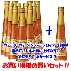 ヴェーダヴィプロダクツ 【お買い得！纏め買いセット】ヴェーダ ヴィ ジンジャーシロップ （380ml×12本）