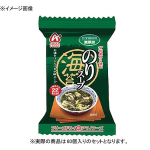 アマノフーズ（AMANO FOODS） 化学調味料無添加 のりスープ 【1ケース （6g×60個）】