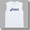 アシックス（asics） ノースリーブシャツ L・0145（ホワイト×ブルー）