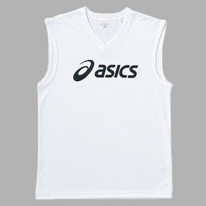 アシックス（asics） ノースリーブシャツ S・0190（ホワイト×ブラック）