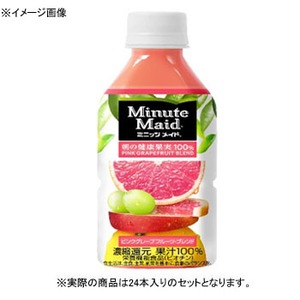 コカ・コーラ（Coca Cola） ミニッツメイド朝の健康果実 ピンクグレープフルーツブレンドPET【1ケース （350ml×24本）】