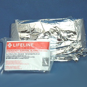 LIFELINE FIRSTAID（ライフライン ファーストエイド） サバイバルブランケット シルバー