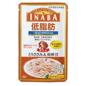 いなばペットフード（INABA） イナバ低脂肪パウチささみ&鶏軟骨 80g