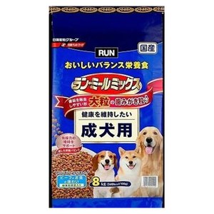 日清ペットフード ランミールミックス成犬ビーフお魚野菜 8Kg