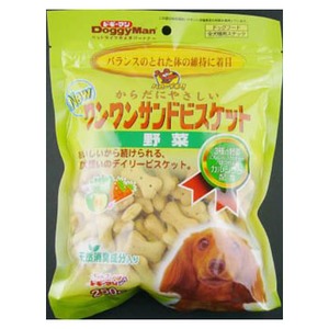 ドギーマンハヤシ New ワンワンサンドビスケット野菜 250g