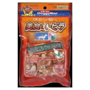 ドギーマンハヤシ 美食のトビラ野菜&白身魚入パンささみ巻 75g