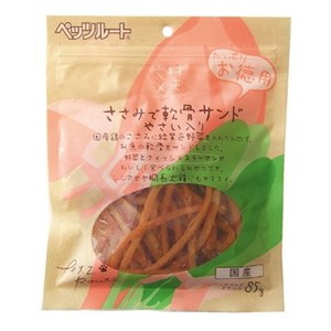 ペッツルート ささみで軟骨サンドやさい入り お徳用 85g