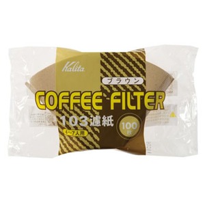 カリタ（Kalita） NKコーヒーフィルター NK103濾紙 100枚入 ブラウン