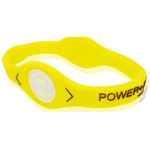 パワーバランス POWER・BALANCE シリコンブレスレット S イエロー×ブラック