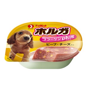 PETLINE（ペットライン） ドッグビット ホルガ コラーゲンプラス ビーフ・チーズ入り 80g