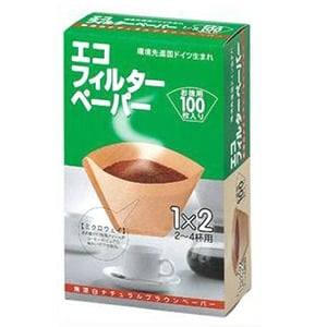 メリタジャパン（Melitta） エコ フィルターペーパー 1×2G 100枚入 ブラウン