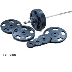 ATLAS ラバーグリッププレート 120kg（10Kシャフト付） 直径28mm