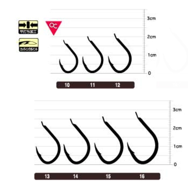 オーナー針 カットヒラマサ 10413 バラ鈎