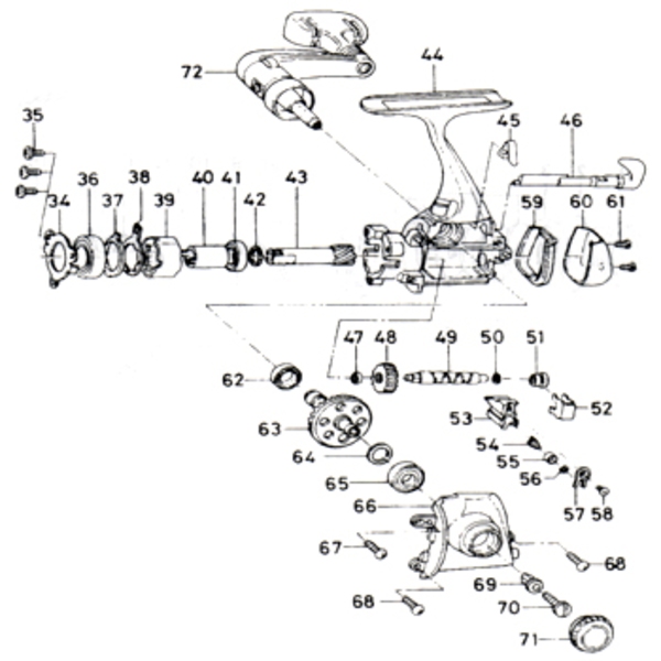 ダイワ(Daiwa) パーツ:トーナメント･X2500iA/X2500SiA ワンウェイクラッチ No039 114:041