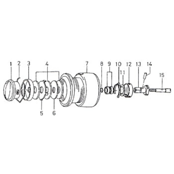 ダイワ(Daiwa) パーツ:トーナメントエアリティー2500 スプールメタルボールベアリング No009 10E:046 1000～2500番用スプールパーツ