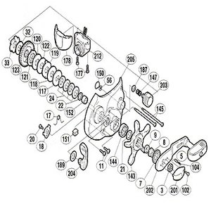 シマノ(SHIMANO) パーツ:99 電動丸 3000H スタードラグ(部品