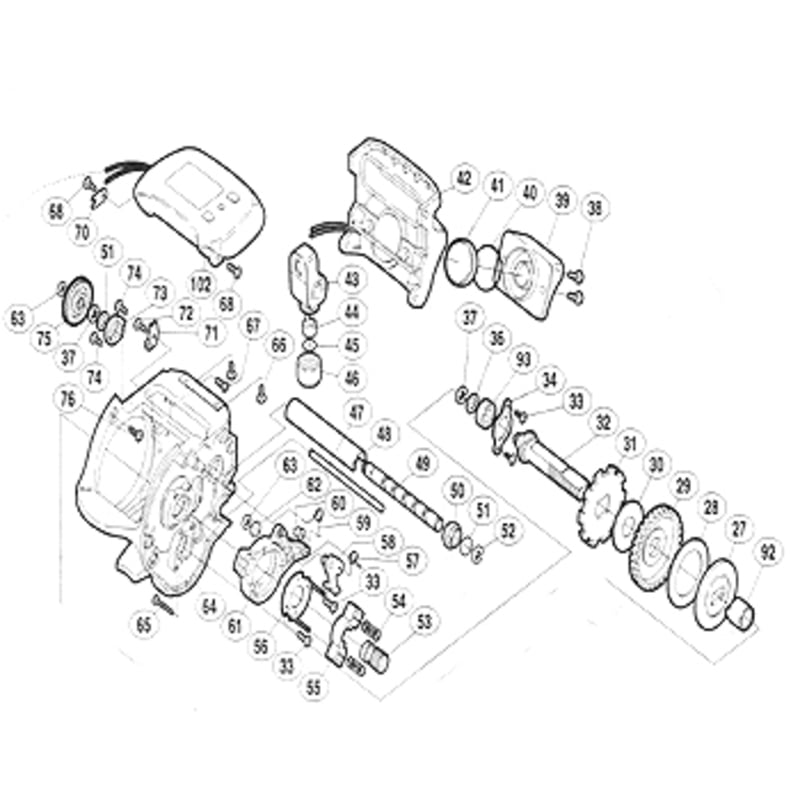 シマノ(SHIMANO) パーツ:00 小船SLS C800 レベルワインド組(部品No43) 01705｜アウトドア用品・釣り具通販はナチュラム