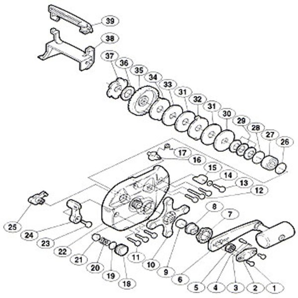 シマノ(SHIMANO) パーツ:デジタナSLS 小船 3000タナピタ スタードラグ座金F(部品No33) 00880