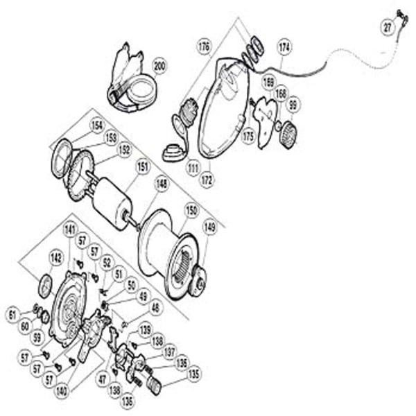 シマノ(SHIMANO) パーツ:04 電動丸 3000H A-RB クラッチツメバネ(部品No.048)  01860｜アウトドア用品・釣り具通販はナチュラム