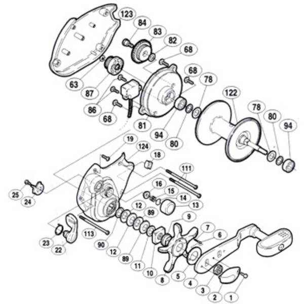 シマノ(SHIMANO) パーツ:00 小船SLS C2000 A-RB スプール(部品No.122) 01707