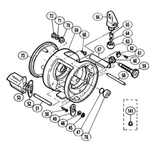 シマノ(SHIMANO) パーツ:カルカッタ 小船 400 A-RB 本体B固定ボルト(短)(部品No.068)  01702｜アウトドア用品・釣り具通販はナチュラム