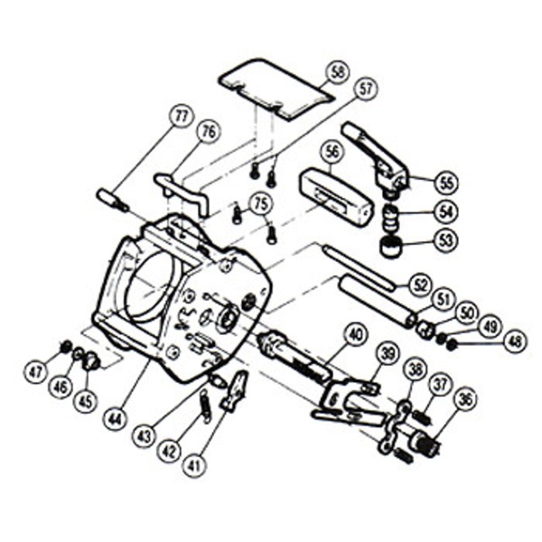 シマノ(SHIMANO) パーツ:チタノス・タナトル小船 GT-2000 本体枠組(部品No.044)  00372｜アウトドア用品・釣り具通販はナチュラム