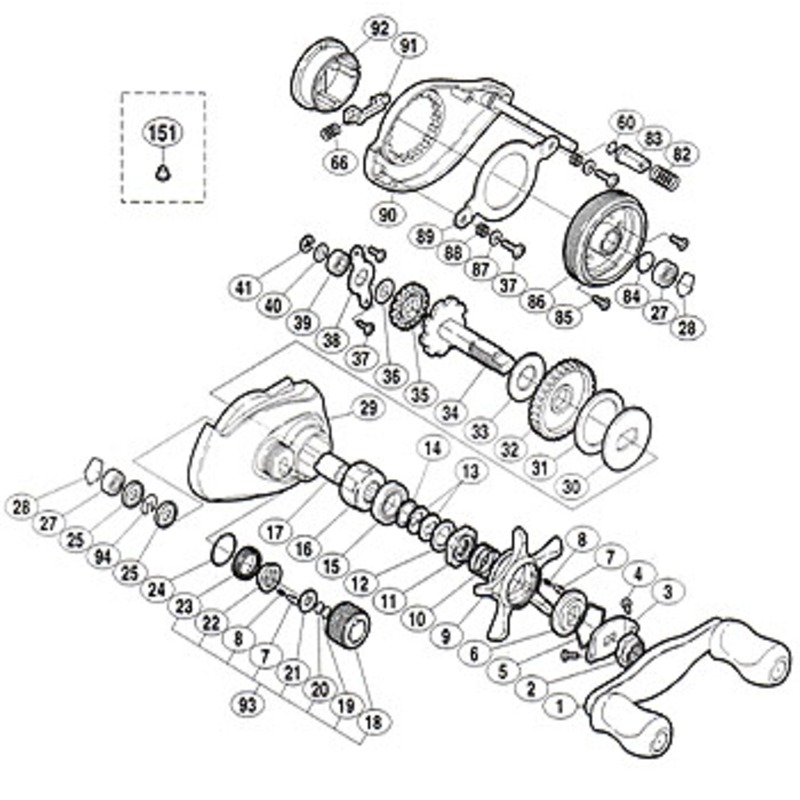 シマノ(SHIMANO) パーツ:スコーピオン アンタレス ローラークラッチインナーチューブ No017 01358