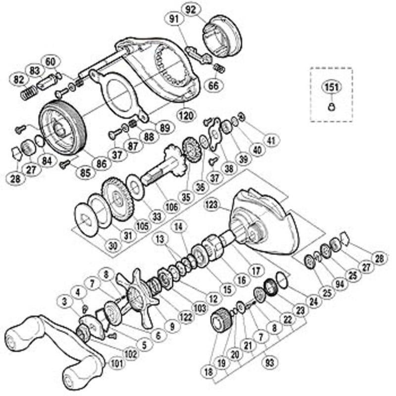 シマノ(SHIMANO) パーツ:スコーピオン アンタレスL ブレーキツマミ組 No092 01417｜アウトドア用品・釣り具通販はナチュラム