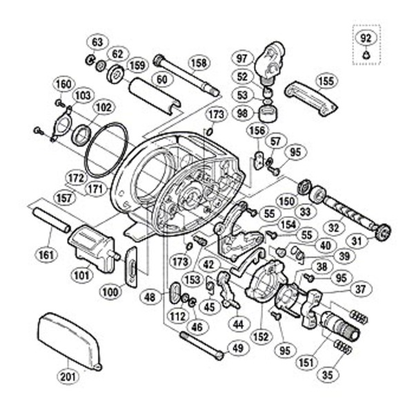 シマノ Shimano パーツ スコーピオン メタニウム Mg クラッチレバーバネピン No153 アウトドア用品 釣り具通販はナチュラム