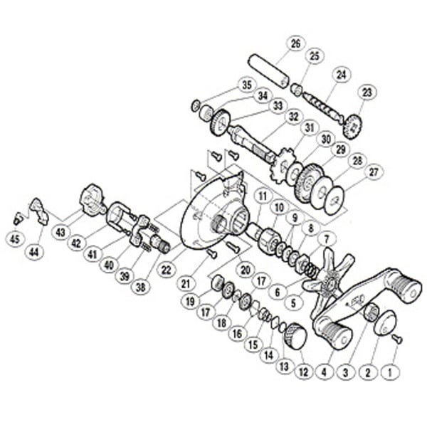 シマノ(SHIMANO) パーツ:スコーピオン クイックファイヤー リテーナ固定ボルト No001 01011｜アウトドア用品・釣り具通販はナチュラム