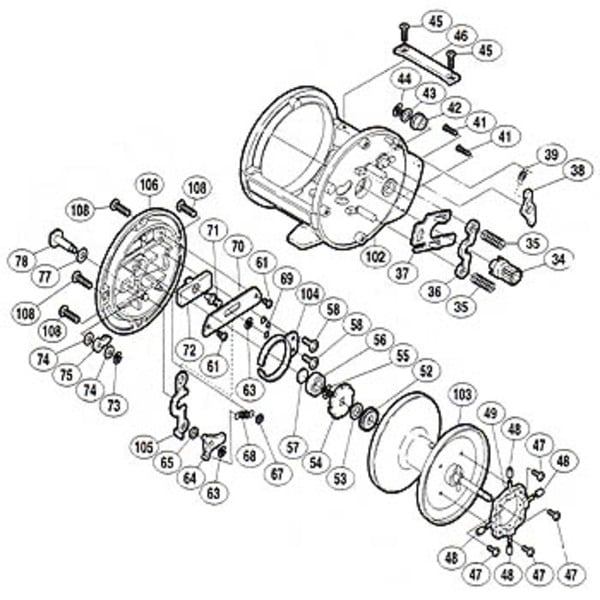 シマノ(SHIMANO) パーツ:海魂 EV 3000 A-RB Fストッパーツメ(部品No.064)  01744｜アウトドア用品・釣り具通販はナチュラム