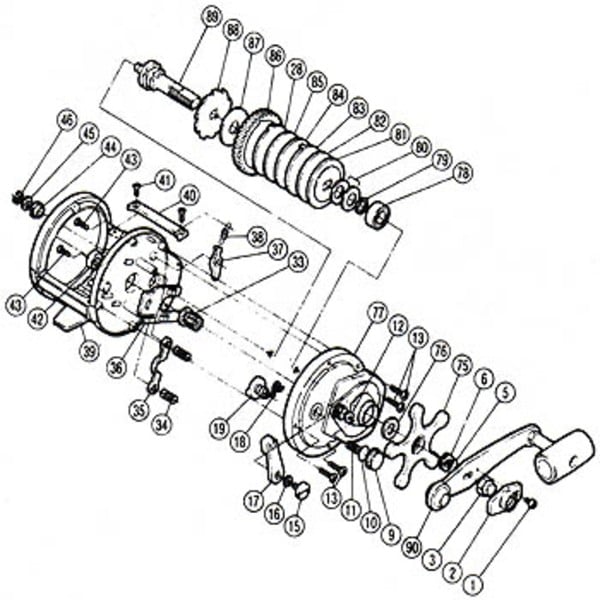 シマノ(SHIMANO) パーツ:チタノス・スピードマスター石鯛 GT3000 リテーナ(部品No.002)  00016｜アウトドア用品・釣り具通販はナチュラム