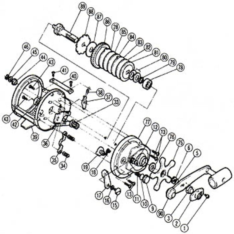 シマノ(SHIMANO) パーツ:チタノス・スピードマスター石鯛 GT3000 本体A軸受ケ(部品No.012)  00016｜アウトドア用品・釣り具通販はナチュラム