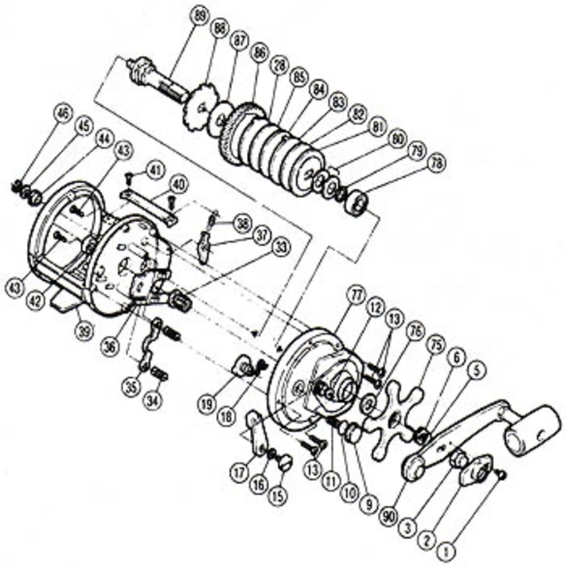 シマノ(SHIMANO) パーツ:チタノス・スピードマスター石鯛 GT3000