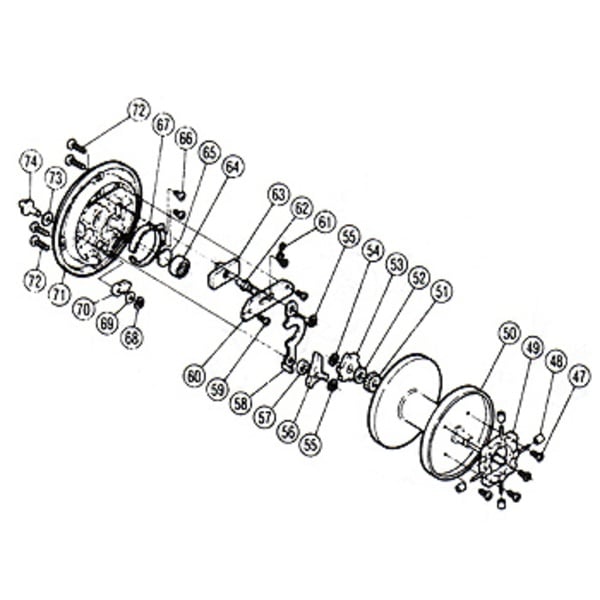 シマノ(SHIMANO) パーツ:チタノス・スピードマスター石鯛 GT3000 スプール組(部品No.050)  00016｜アウトドア用品・釣り具通販はナチュラム