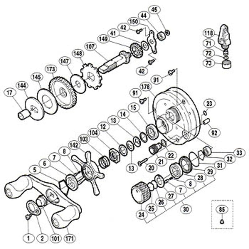 シマノ(SHIMANO) パーツ:01 カルカッタ コンクエスト 101 スタードラグ