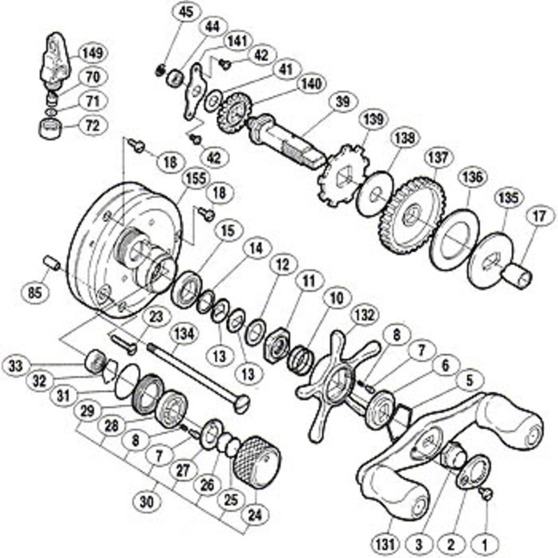 シマノ(SHIMANO) パーツ:04カルカッタコンクエスト100DC A-RB スプール