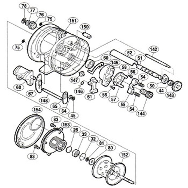 シマノ(SHIMANO) パーツ:04 カルカッタ コンクエスト 100DC A-RB クラッチカム No058 01865