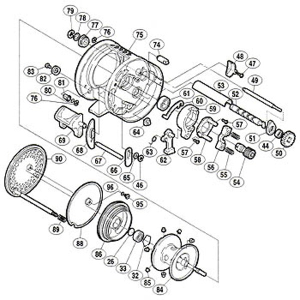 シマノ(SHIMANO) パーツ:00 カルカッタ コンクエスト 200 クラッチ ...