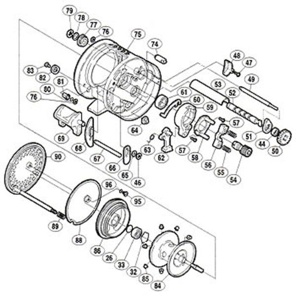 シマノ Shimano パーツ 00 カルカッタ コンクエスト 0 スプール組 No084 アウトドア用品 釣り具通販はナチュラム