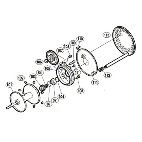 シマノ(SHIMANO) パーツ:03 カルカッタコンクエスト 401 A-RB ブレーキカラー グレー No102 01652 遠心ブレーキ用スプールパーツ