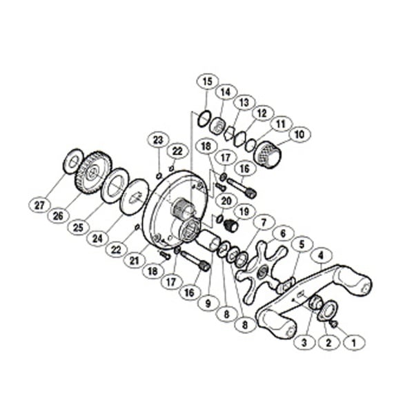 シマノ(SHIMANO) パーツ:05 カルカッタ 100 A-RB スプールドラグツマミ No010 01957 遠心ブレーキ用スプールパーツ