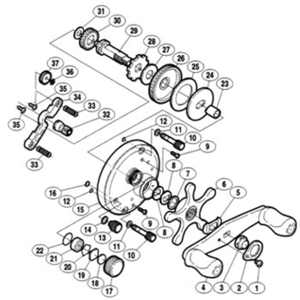 シマノ(SHIMANO) パーツ:05 カルカッタ 200 A-RB ARB 直径3×直径10×4 No021  01959｜アウトドア用品・釣り具通販はナチュラム